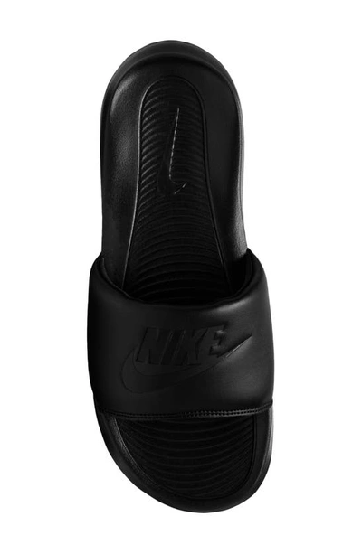 Shop Nike Victori One Sport Slide In Black/ Black/ Black
