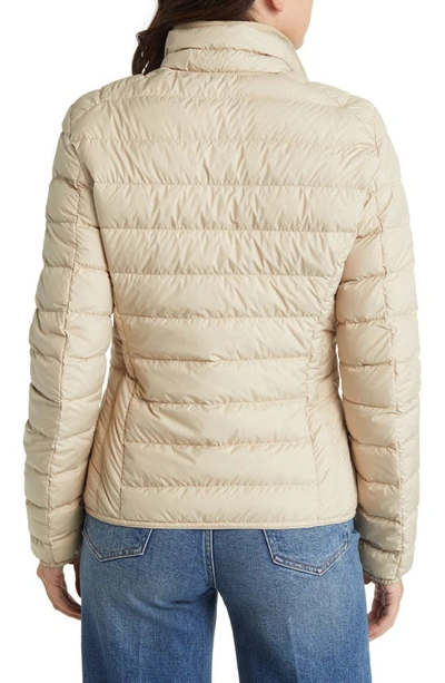 Shop Parajumpers Geena Quilted Water Repellent 600-fill-power Down Jacket In Tapioca