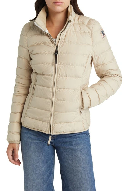 Shop Parajumpers Geena Quilted Water Repellent 600-fill-power Down Jacket In Tapioca