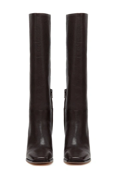 Shop Paige Faye Tall Boot In Chocolate
