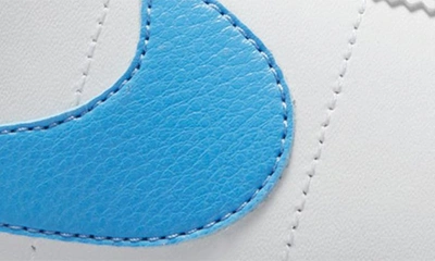 Shop Nike Cortez Sneaker In White/blue/ Sail/ Orange