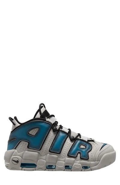 Shop Nike Air More Uptempo '96 Sneaker In Light Iron Ore/ Blue