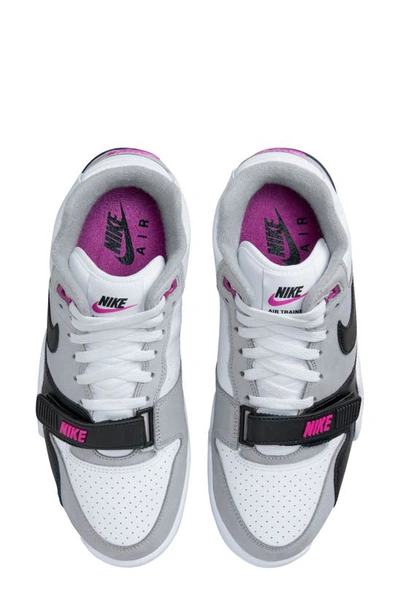 Shop Nike Air Trainer 1 Sneaker In Medium Grey/ Black/ White