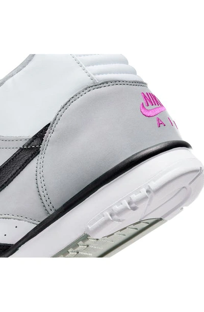Shop Nike Air Trainer 1 Sneaker In Medium Grey/ Black/ White
