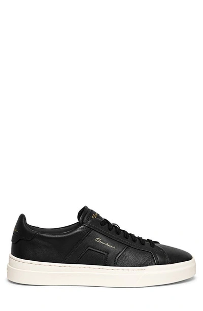 Shop Santoni Dbs4 Sneaker In Black-n01