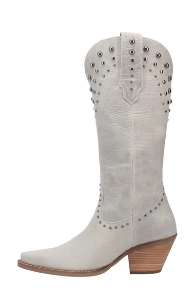 Shop Dingo Talkin Rodeo Knee High Western Boot In Off White