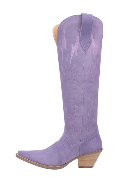 Shop Dingo Thunder Road Cowboy Boot In Periwinkle