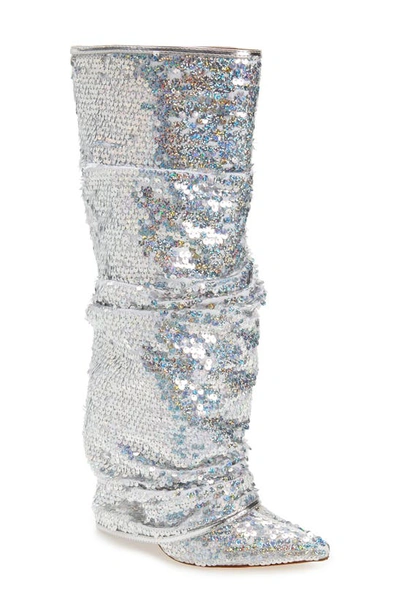 Shop Azalea Wang Nebula Boot In Silver