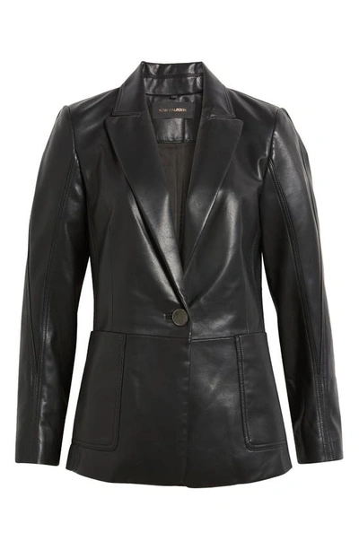 Kobi Halperin Benji Single-button Faux-leather Jacket In Black