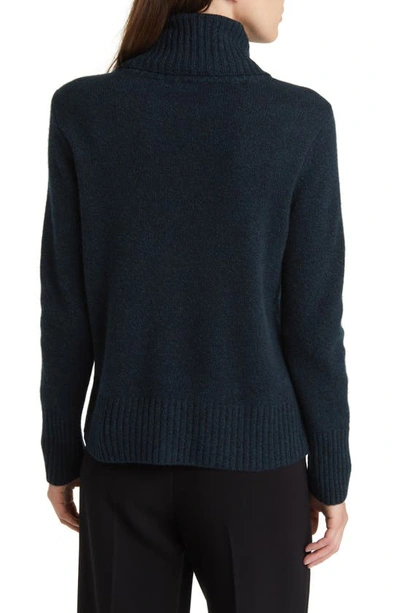 Shop Kobi Halperin Dawson Turtleneck Cashmere Sweater In Sea Moss