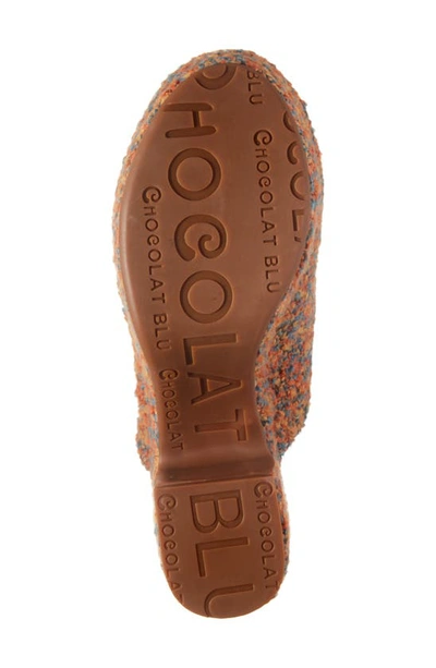 Chocolat Blu Gertie Platform Clog In Rust Multi Tweed