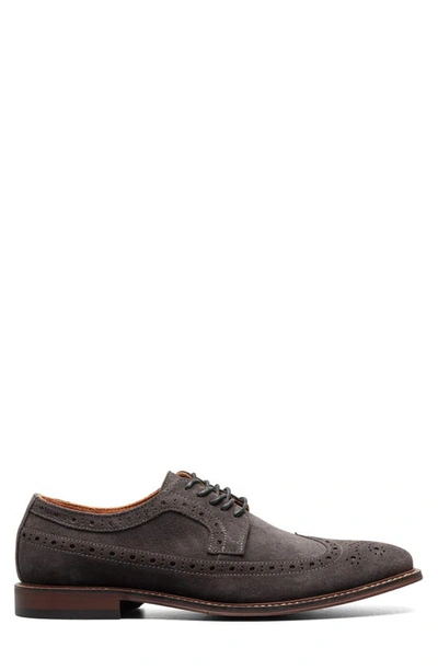 Shop Stacy Adams Marligan Wingtip Derby In Dark Gray