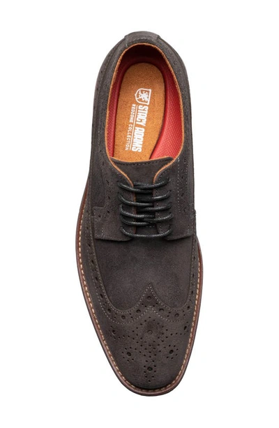 Shop Stacy Adams Marligan Wingtip Derby In Dark Gray