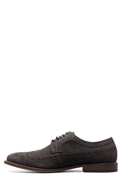 Shop Stacy Adams Marligan Wingtip Derby In Dark Gray