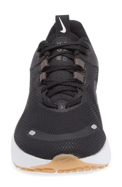 Nike Women's Escape Run 2 Road Running Shoes In Black/ White/ Smoke Grey