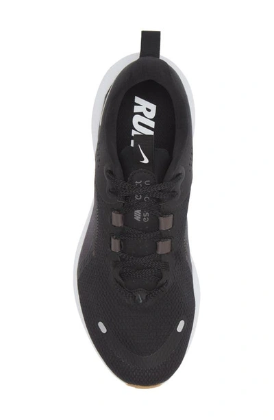 Nike Women's Escape Run 2 Road Running Shoes In Black/ White/ Smoke Grey