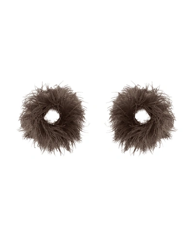 Shop Lapointe Feather Cuffs In Steel