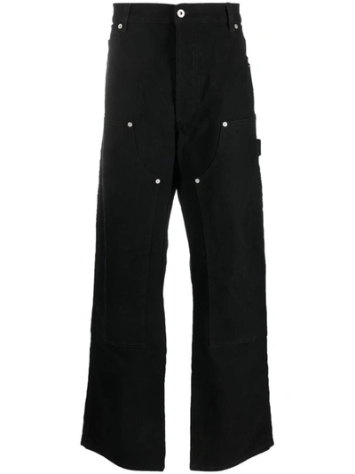 Shop Heron Preston Cotton Carpenter Trousers In Black