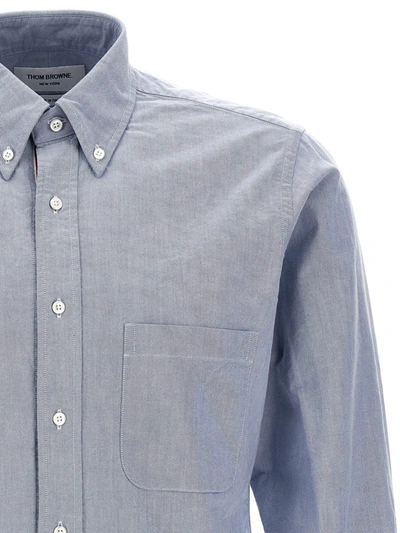 Shop Thom Browne 'classic' Shirt In Light Blue