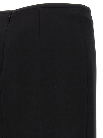 Shop Versace 'medusa '95' Midi Skirt In Black