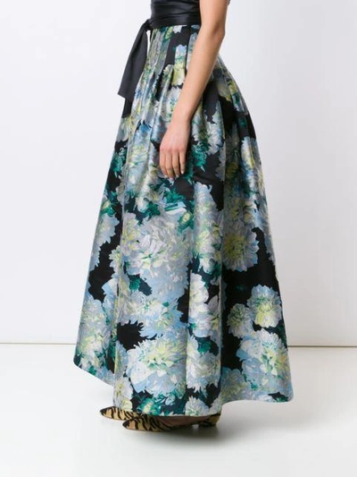 Shop Adam Lippes Floral Jacquard Full Skirt