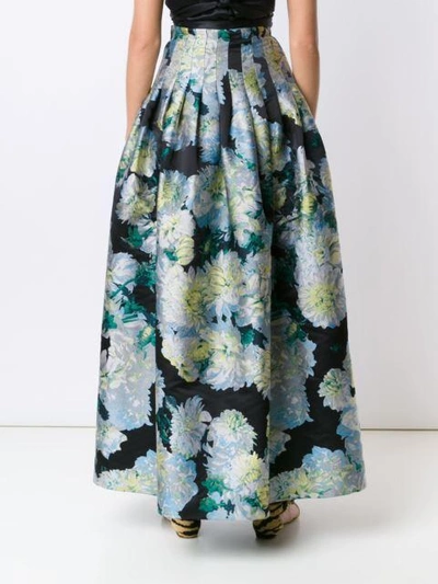 Shop Adam Lippes Floral Jacquard Full Skirt