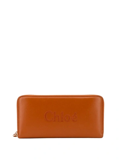 Shop Chloé Wallet In Brown