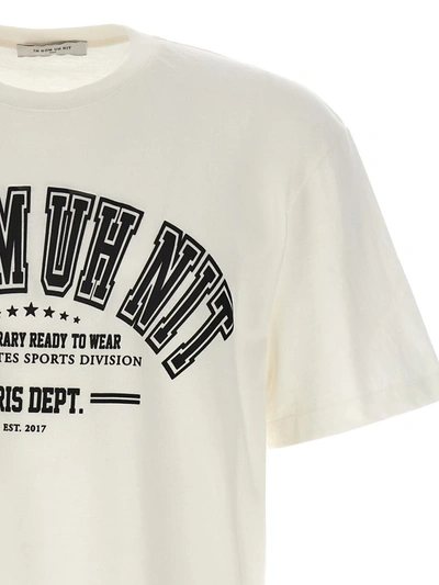 Shop Ih Nom Uh Nit 'college' T-shirt In White