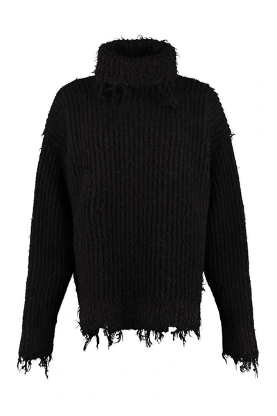 Shop Moncler 2  1952 - Ribbed Turtleneck Sweater In Black