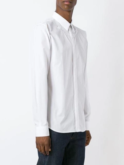 Givenchy Barbed Wire Embroidered Shirt | ModeSens