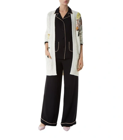 Shop Valentino Silk Pyjama Trousers