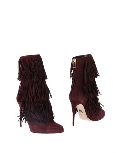 Shop Paul Andrew Ankle Boot In Deep Purple