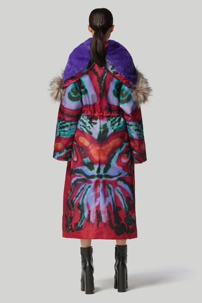 Shop Altuzarra Fall Winter 23 'apollo' Coat In Syrah Rorschach