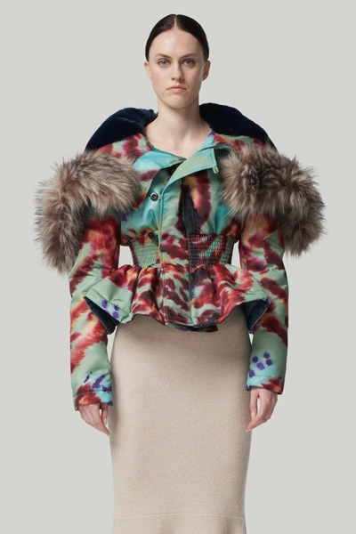 Shop Altuzarra 'delos' Coat In Stormcloud Rorschach