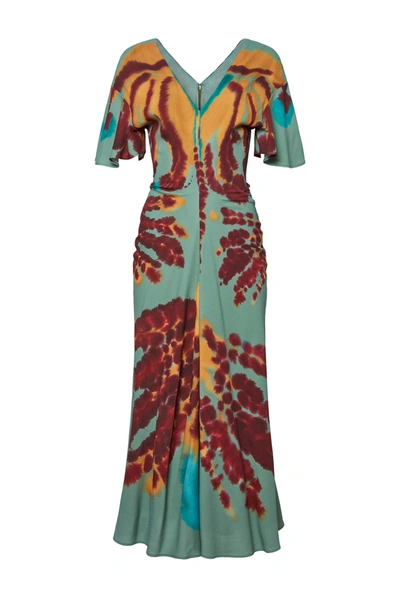 Shop Altuzarra Fall Winter 23 'pelopenese' Dress In Stormcloud Rorschach