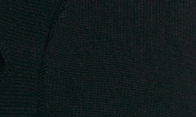 Nina Leonard Scalloped Bolero Shrug Sweater In Black