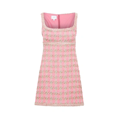 Shop Giambattista Valli Polyamide Mini Dress In Pink &amp; Purple