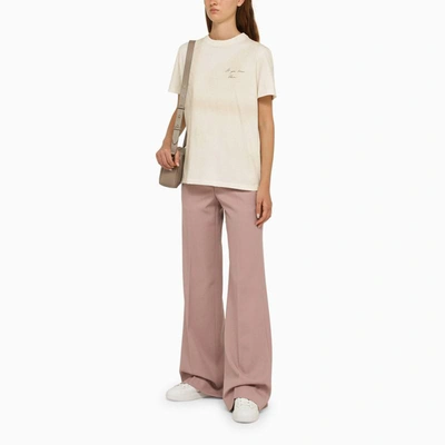 Shop Golden Goose Deluxe Brand Flared Trousers In Pink