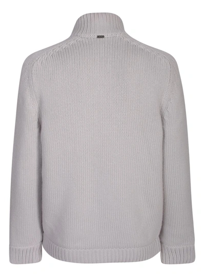 Herno Infinity Wool Bomber Jacket In Grey