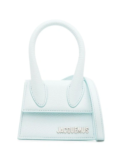 Shop Jacquemus Le Chiquito Mini Bag In Clear Blue