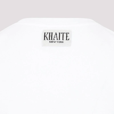 Shop Khaite Emmylou T-shirt Tshirt In White