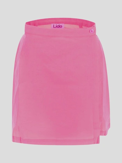 Shop Lido Mini Skirt In Pink