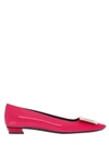 Roger Vivier 25mm Belle Vivier Patent Leather Pumps, Fuchsia