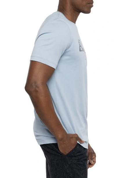 Travismathew National Place Graphic T-shirt In Ash Blue