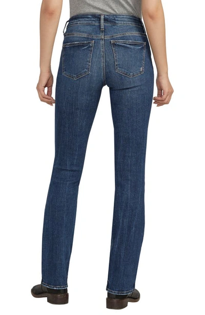 Shop Silver Jeans Co. Suki Curvy Mid Rise Slim Bootcut Jeans In Indigo