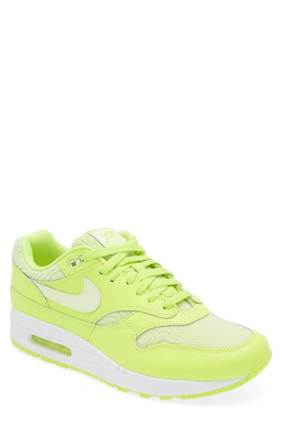Nike Air Max 1 Premium Sneaker In Volt/ Barely Volt/ White