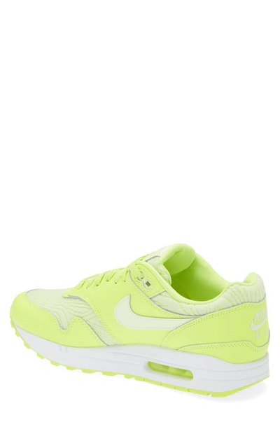 Nike Air Max 1 Premium Sneaker In Volt/ Barely Volt/ White
