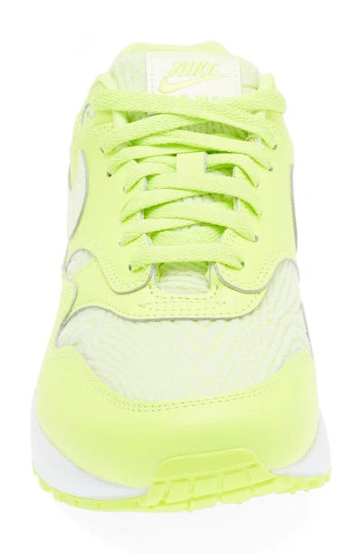 Shop Nike Air Max 1 Premium Sneaker In Volt/ Barely Volt/ White