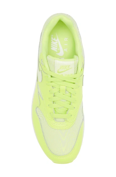 Nike Air Max 1 Premium Sneaker In Volt/ Barely Volt/ White
