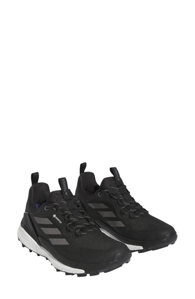 Shop Adidas Originals Free Hiker 2 Gore-tex® Hiking Shoe In Black/ Grey/ White